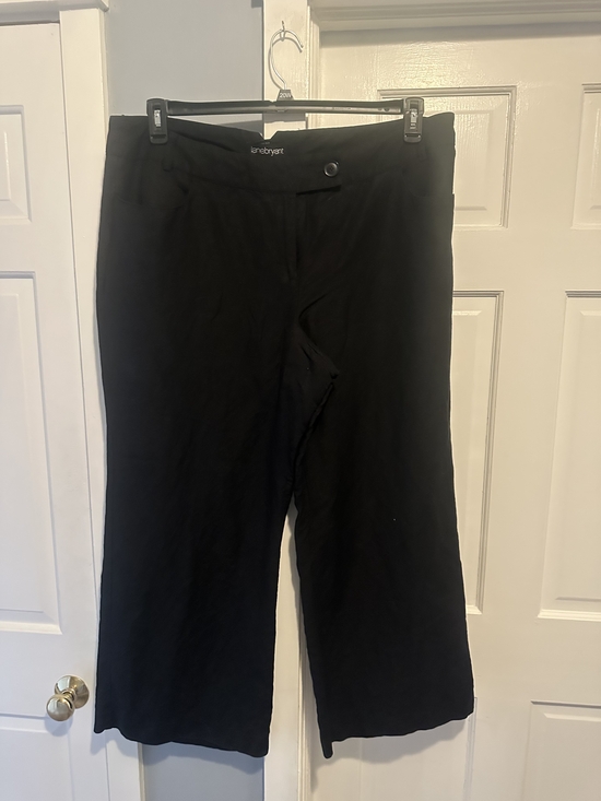 Lane Bryant Pants - Lane Bryant Black Linen Trousers